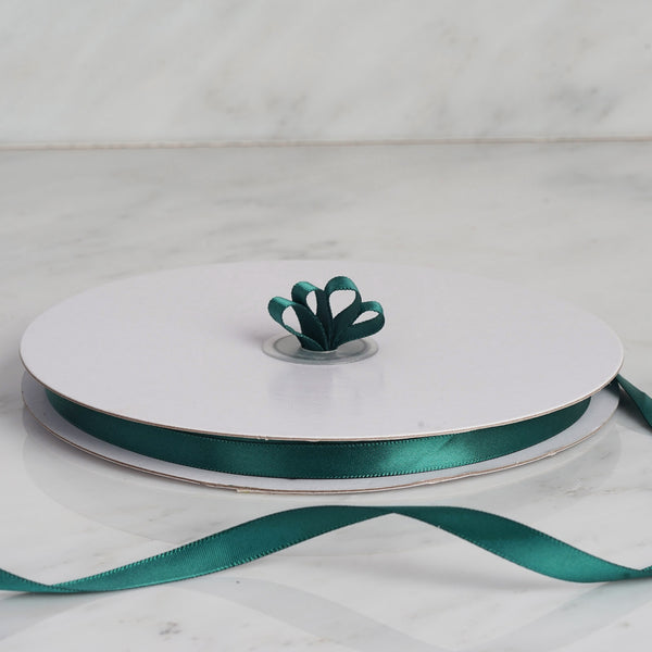 3/8" x 100 Yards Solid Satin Ribbon - Hunter Green