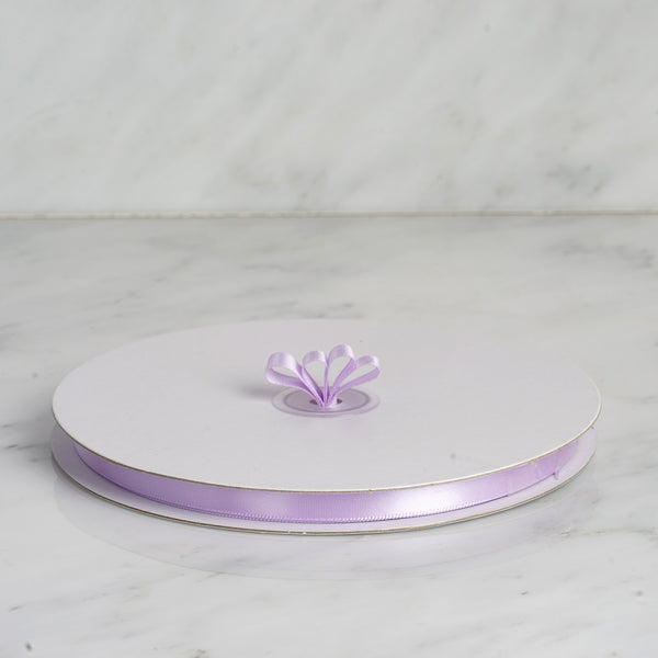 3/8" x 100 Yards Solid Satin Ribbon - Lavender