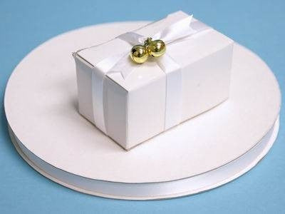 3/8" Satin Ribbon-White