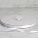 3/8" x 100 Yards Solid Satin Ribbon - White