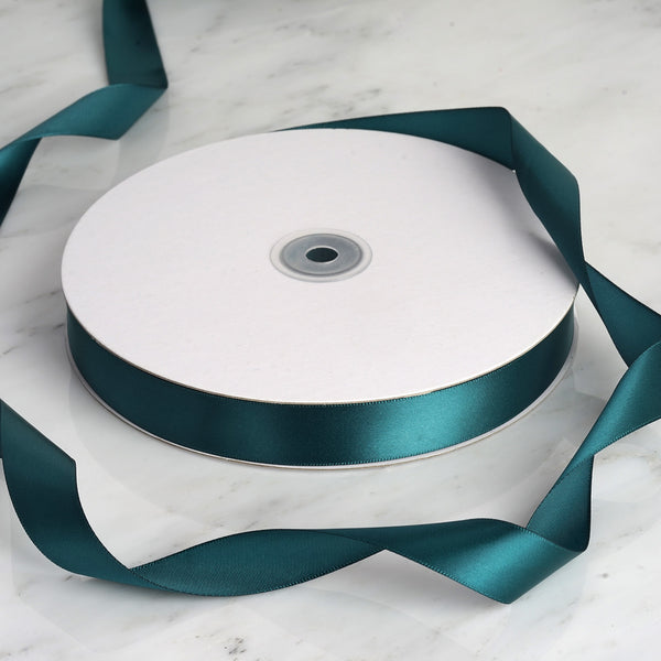 7/8" x 100 Yards Solid Satin Ribbon - Hunter Green