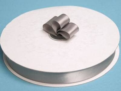 7/8" Satin Ribbon-Silver