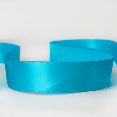 7/8" x 100 Yards Solid Satin Ribbon - Turquoise