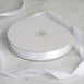 7/8" x 100 Yards Solid Satin Ribbon - White