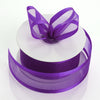1.5" x 25 Yards Organza Ribbon With Satin Edge - Purple