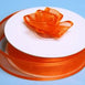 7/8" Satin Edge Organza-Coral Orange