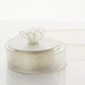 1.5" x 10 Yards Organza Ribbon With Wired Edge - Ivory