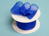 1.5" x 10 Yards Organza Ribbon With Wired Edge - Royal Blue