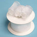 1.5" x 10 Yards Organza Ribbon With Wired Edge - White