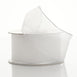 1.5" x 10 Yards Organza Ribbon With Wired Edge - White