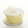 1.5" x 10 Yards Organza Ribbon With Wired Edge - Yellow