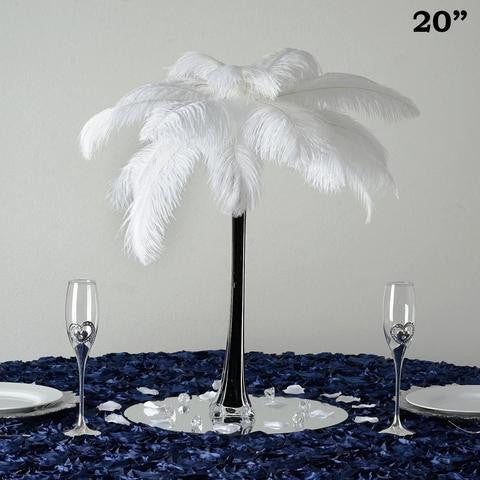 20" Black Eiffel Tower Wedding Glass Vases-12 PCS