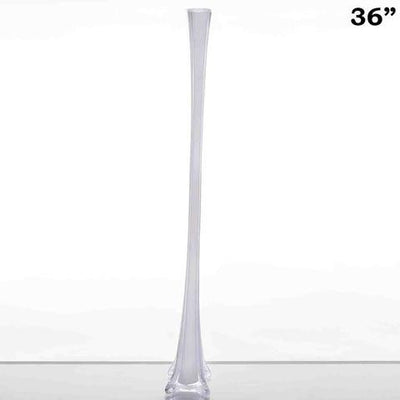 36" White Eiffel Tower Vases-6pcs