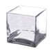 4" Glass Centerpiece Block Vase