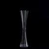 16" Tall Clear Hourglass Shaped Floral Centerpiece Vase Wedding Party Decoration - 12 PCS